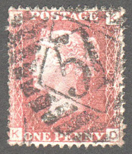 Great Britain Scott 33 Used Plate 203 - KD - Click Image to Close